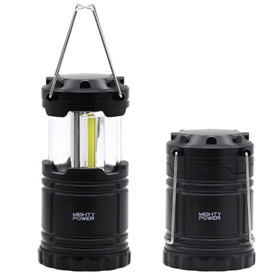 1 of 6:Mighty Power - Linterna LED ultrabrillante plegable para acampar, color negro 