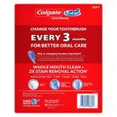 2 of 2:Colgate Total + cepillo de dientes blanqueador con limpiador de lengua, suave, paquete de 8 