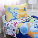 8 of 9:Funhouse Blue's Clues and You 4-Piece Reversible Comforter Set, Toddler Bed Size 