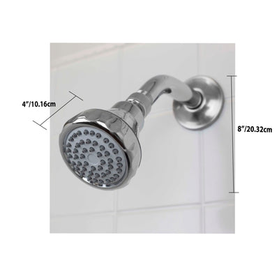3 of 3:Sunbeam Oasis Single Function Fixed Shower Head, Chrome 