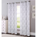 3 of 4:Aniston 2 Piece Sheer Embroidered Grommet Window Panel, 38x84 Inches 