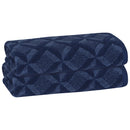 1 of 24:Serviette de bain PREMIUS Geo 100 % coton teint en fil, 27 x 54 pouces 