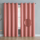 3 of 8:Courtney Textured Room Darkening Grommet Window Panel, 52x84 Inches 