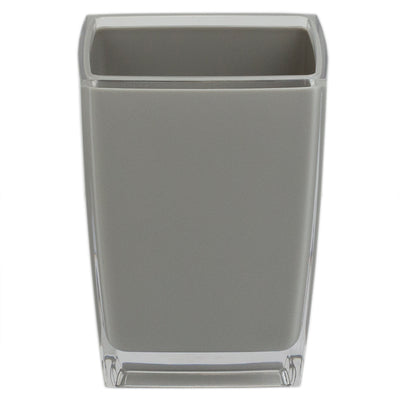 7 of 14:Home Basics Vaso de plástico resistente a roturas, gris 