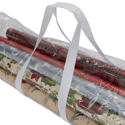3 of 4:Simplify Clear Gift Wrap Storage Storage Bag 