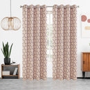 4 of 7:Panel de ventana con ojales de jacquard con eslabones de cadena Sharen, 55 x 84 pulgadas 