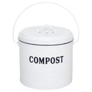 1 of 4:Composteur Home Basics Countryside 1,3 gal avec filtre, blanc 