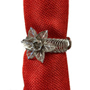 1 of 2:Narcissus Flower Decorative One Piece Window Curtain Tieback, Silver 