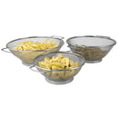 1 of 6:Ensemble de 3 passoires en acier inoxydable Home Basics, argentées 