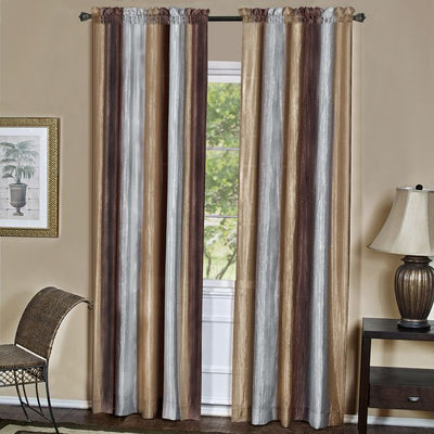 1 of 1:Ombre Window Curtain Panel 50x84 - Chocolate 
