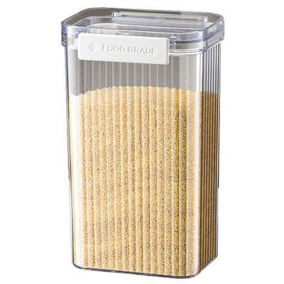 1 of 36:PREMIUS Plastic Food Storage Container, Rectangle, Clear-Natural 