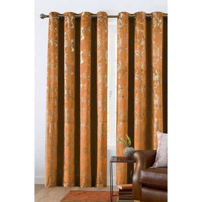 4 of 11:Marquis Velvet Mable Metallic Printed Grommet Window Panel, 54x84 Inches 