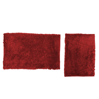 2 of 8:Premius Baldwin 2-Piece Chenille Bath Mat Set, 20x32, 17x24 Inches 