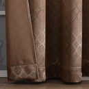 15 of 18:Tobias Damask Metallic Grommet Blackout Window Panel, 52x84 Inches 