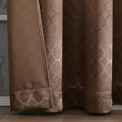 15 of 18:Tobias Damask Metallic Grommet Blackout Window Panel, 52x84 Inches 
