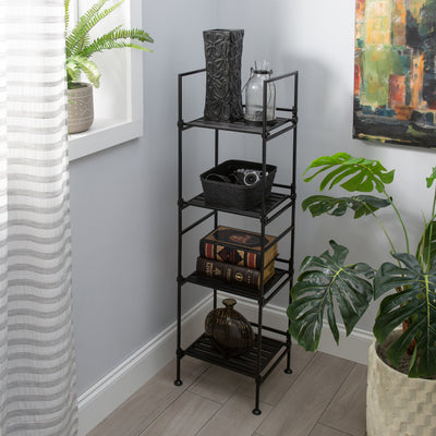 1 of 1:Étagère carrée à 4 niveaux Neu Home 