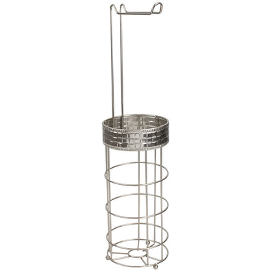 2 of 6:Distributeur de papier toilette Home Basics Luxor, nickel satiné 