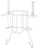 8 of 9:Sunbeam Over the Door Hanging Iron Board Holder and Organizer, White 