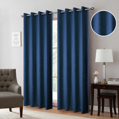 7 of 19:Isla Thermal Room Darkening Grommet Window Panel, 54x84 Inches 