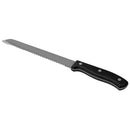 3 of 5:Home Basics 8 Cuchillo para pan de acero inoxidable con mango de baquelita contorneado, negro 