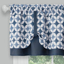 2 of 4:Ensemble de rideaux de fenêtre Callie avec cantonnière et paire de volants - 58 x 24 - Bleu marine 