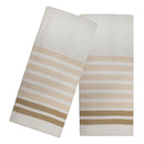 4 of 4:Popular Home - Juego de toallas de cocina Fouta de rayas finas, 2 piezas, 16.0 x 28.0 in 