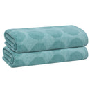 36 of 42:PREMIUS 2 Pack Circles 100% Cotton Yarn Dyed Bath Sheet Towel, 32x64 Inches 