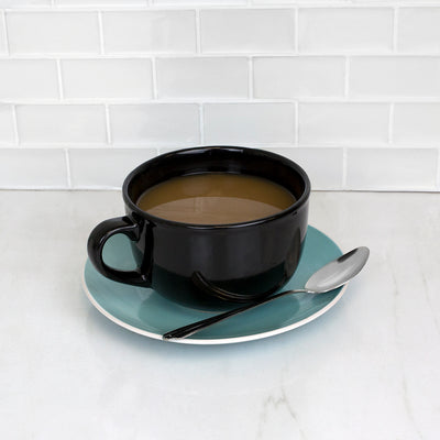 4 of 6:Home Basics 22 oz. Jumbo Ceramic Mug, Black 