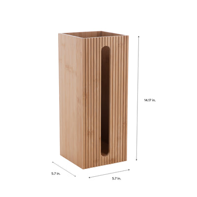 4 of 4:Bath Bliss Square Bamboo Toilet Tissue Reserve 