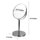 3 of 3:Miroir double face Home Basics en acier chromé, argenté 