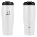 3 of 4:IRON FLASK Nomad Tumbler 2 Lids Straw-Flip Vacuum Insulated Stainless Steel Bottle, Double Walled, Winter White, 20 Ounces 