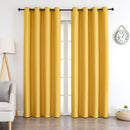 19 of 24:Yola Blackout Textured Jacquard Grommet Window Panel, 52x84 Inches 