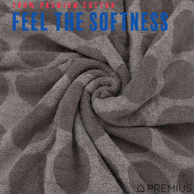 15 of 42:PREMIUS 2 Pack Circles 100% Cotton Yarn Dyed Bath Sheet Towel, 32x64 Inches 