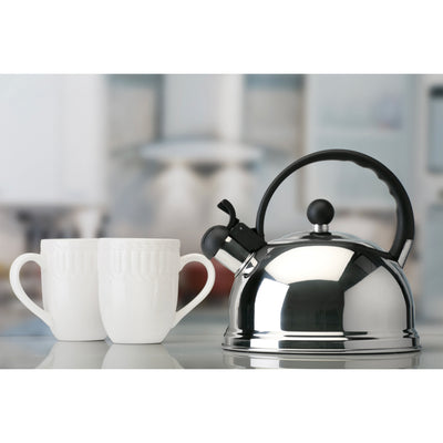 3 of 3:Kitchen Details 10 Cup Stainless Steel Tea Kettle 