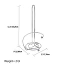 6 of 6:Porte-essuie-tout en acier chromé Home Basics Wire Collection, chrome 