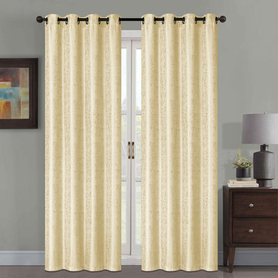 8 of 13:Ayla Crushed Jacquard Grommet Window Panel, 54x84 Inches 