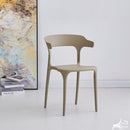 15 of 20:Chaises de salle à manger empilables en plastique Just Relax Jasper pour piscine, intérieur/extérieur, lot de 4 
