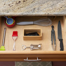4 of 4:Home Basics 3 x 6 Bamboo Organizer, Natural 