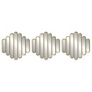 1 of 4:Gatsby Sonic Wave 3-Piece Plastic Wall Decor Mirror Set, 10 Inches, 30 Inches Total 