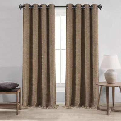 5 of 16:Boucle Textured Grommet Window Curtain Panel, 54x84 Inches 