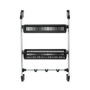 1 of 1:Gancho de almacenamiento para colocar sobre la puerta, 2 cestas Neu Home 
