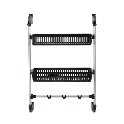 1 of 1:Gancho de almacenamiento para colocar sobre la puerta, 2 cestas Neu Home 