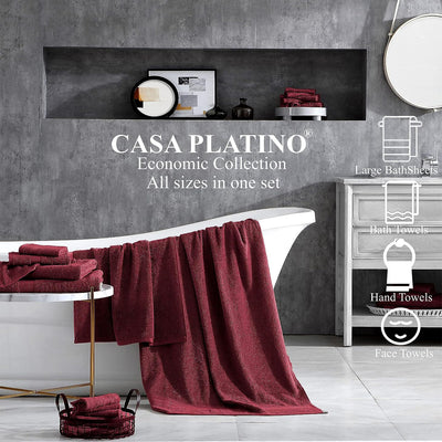 11 of 40:Ensemble de serviettes 24 pièces 100 % coton Casa Platino 