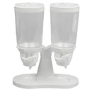 2 of 5:Home Basics Double Cereal Dispenser, White 