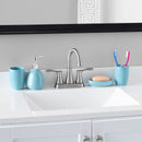 2 of 3:Home Basics 4 Piece Bath Accessory Set, Turquoise 