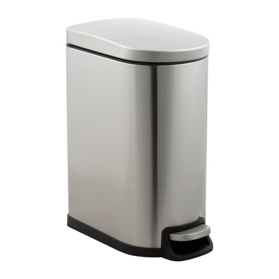 3 of 4:Neu Home 2 Pack 40 Liter and 10 Liter Dust Bins in Stainless Steel 
