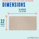 26 of 40:PREMIUS 2 Pack Chevron 100% Cotton Yarn Dyed Bath Sheet Towel, 32x64 Inches 