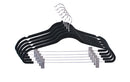 2 of 8:Home Basics Velvet Hanger With Clips, (Pack of 5), Black 