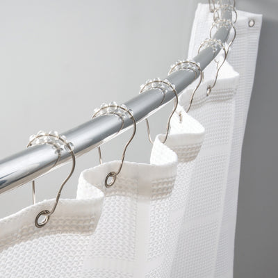 3 of 4:Bath Bliss 12 Pack Shower Curtain Rings in Clear 