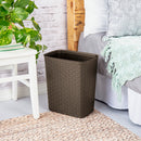 2 of 2:Sterilite Weave 5.8 Gal. Plastic Home/Office Wastebasket Trash Can, Espresso 